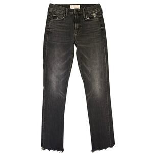 MOTHER Flirt Chew Of Cats & Kings 24 High Rise Straight Raw Hem Mother Superior
